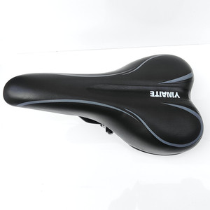 Sillín de bicicleta YINATTE, negro y gris, cómodo asiento para bicicleta de montaña, unisex, para adultos, para todas las estaciones - Product Image 3