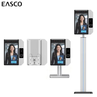 Easco Machine de contrôle d'accès biométrique avec reconnaissance faciale et vision nocturne, 8 pouces, Android, à fixer au mur, pour le suivi du temps de présence au bureau