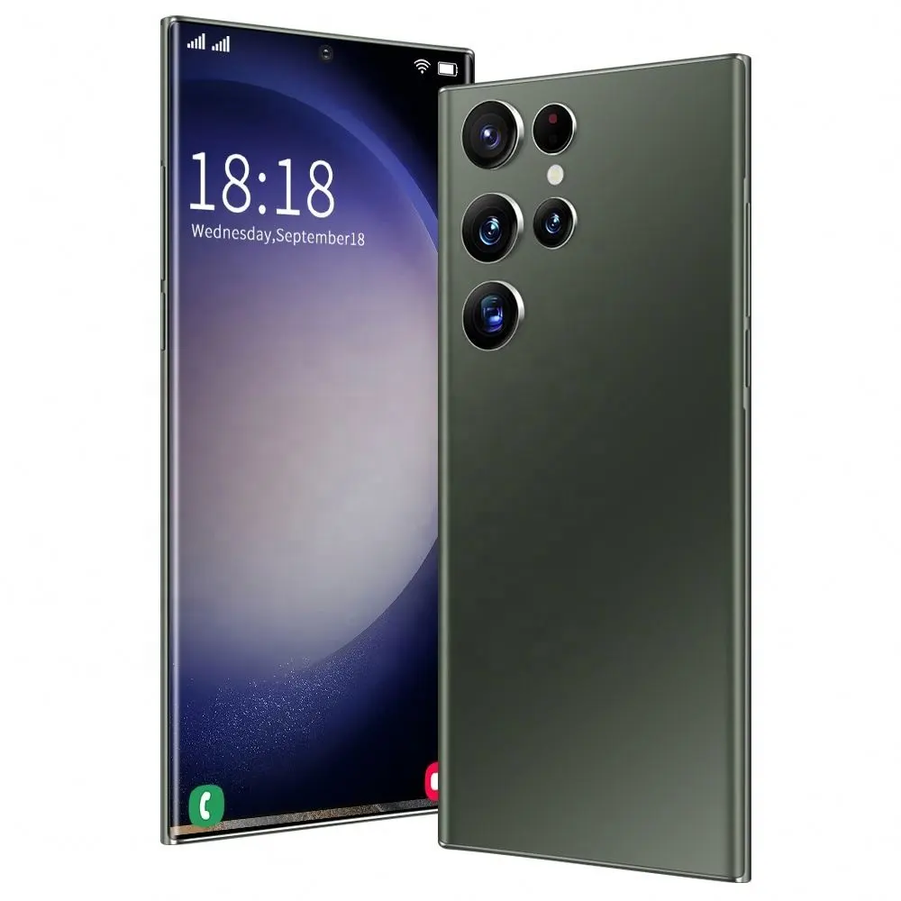 Hete Verkoop Nieuwe Aankomst Voor S23 Ultra 5G 6.8 Inch Smartphone Cadeau Een Geheugenkaart 5000Mah Volledig Scherm Android Mobiele Telefoon 12Gb + 512Gb