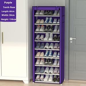 Scarpiera in tessuto Non tessuto personalizzato multistrato antipolvere tessuto portaoggetti multifunzionale portatile - Product Image 3