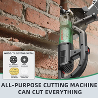Machine de rainurage murale sans brosse de haute qualité 220v 85mm profondeur de coupe scie à anneau Portable scie à rainurer murale en béton