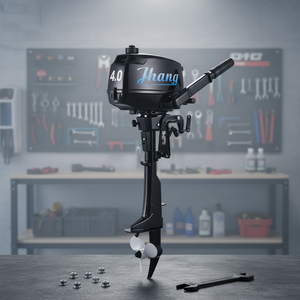 Nouveau <span class=keywords><strong>moteur</strong></span> hors-bord portable léger à essence 30 CV quatre temps avec commande par timon certifié CE, boîtier en alliage d'aluminium <span class=keywords><strong>pour</strong></span> petits bateaux - Product Image 1