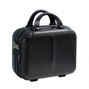 14-Inch ABS Fashionable Small Case Zipper <b>Soft</b> Handle Hand-Held Luggage Cosmetic Storage Travel Case Lightweight Cartoon - Product Image 3