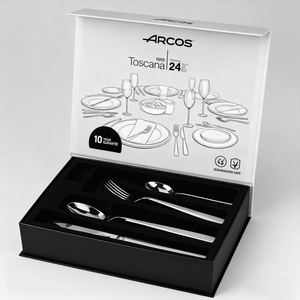 Boîtes magnétiques de luxe personnalisées, emballage rigide, boîte cadeau avec estampage à chaud, revêtement UV, insert découpé pour ensemble de couverts, emballage de cuillères - Product Image 3