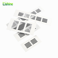 Grilles de ventilation de sol modernes en alliage d'aluminium rectangulaires réglables et durables Lishine, couleur personnalisée, faciles à installer
