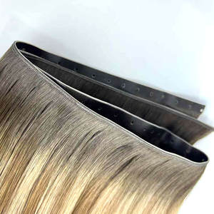 अदृश्य छेद टैब तितली डबल-तैयार कच्चे रेमी मानव बाल विस्तार के साथ त्वचा उच्च गुणवत्ता वाले बालों के विस्तार के साथ - Product Image 3