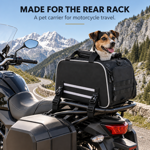 Bolsa de Transporte para Mascotas para Motocicleta, Bolsa Oxford con Cierre Seguro, Mochila de Viaje para Perros - Product Image 1
