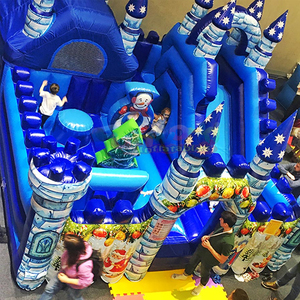 Aire de jeux de noel gonflable commercial bounce <b>house</b> christmas <b>inflatable</b> outdoor giant amusement park - Product Image 4