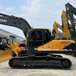 Puissante pelle sur chenilles d'occasion Hyundai 220lc-9s, modèle d'excavatrice d'occasion 22 tonnes 220-9s, moteur d'origine pour l'exploitation minière - Product Image 2