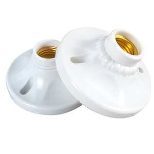 Soporte de bombilla LED E27, enchufe cuadrado redondo con interruptor de enchufe de ee. Uu., Base E27 para hogar 6A 110V-220V - Product Image 2