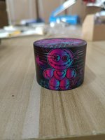 Lumière LED étui transparent briquet coupe-vent flamme rouge kuromi pipe hello kitty cartoon smoking cigarette rolling tray grinder