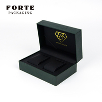 Boîte de rangement de montre-bracelet en cuir PU personnalisée de luxe FORTE Style croco unique avec emballage de bijoux élégance vintage Logo personnalisé