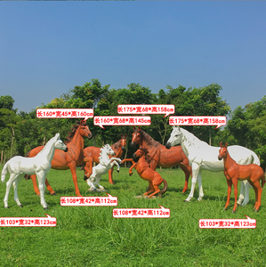 Scultura di Cavallo Bianco Grande per Esterni, Statua di Cavallo in Fibra di Vetro, Decorazione per Zoo, Ornamento Personalizzabile in Dimensioni e Colore - Product Image 6