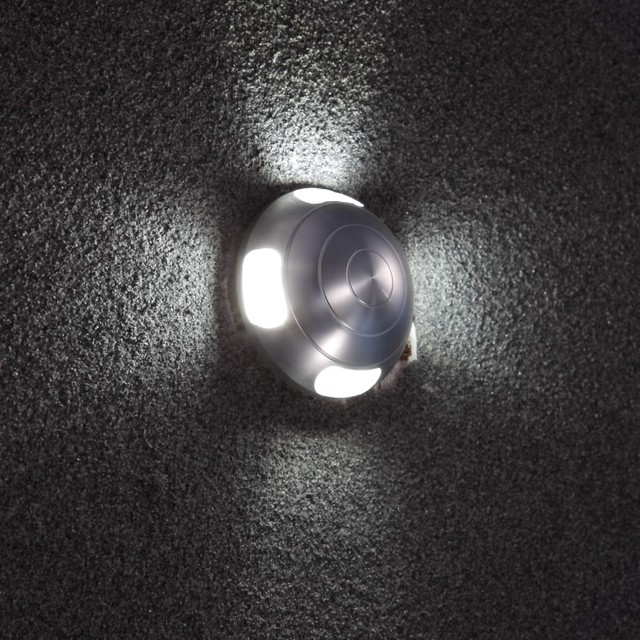 1*3W Aluminum Silver Recessed IP65 Waterproof Led Outdoor Step Light