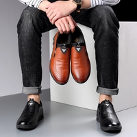 Nouvelles baskets décontractées en cuir pour hommes 2026 – Style affaires, semelle souple antidérapante et respirante, polyvalentes