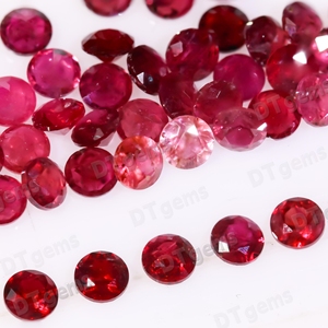 <span class=keywords><strong>Pietre</strong></span> <span class=keywords><strong>Preziose</strong></span> Naturali Sciolte di Qualità 2A, Taglio Diamante Rotondo 2.0-3.0mm, Rubini Birmani Trattati Termicamente Disponibili Ora - Product Image 3