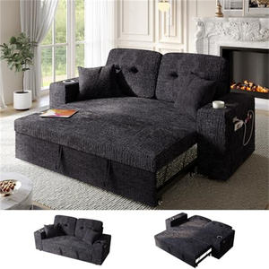 Canapé-<span class=keywords><strong>lit</strong></span> Loveliving 4 <span class=keywords><strong>en</strong></span> 1, canapé-<span class=keywords><strong>lit</strong></span> <span class=keywords><strong>convertible</strong></span>, petit canapé avec accoudoirs larges, charge USB - Product Image 4