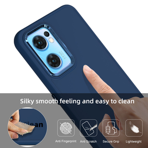 Gran oferta, funda de teléfono dura de alta calidad, a prueba de golpes, funda trasera de diseño acrílico de aceite de silicona de lujo para Oppo Reno7 5G, funda - Product Image 2