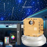 Kit de fibre optique 16W RGBW Starlight tête d'affiche étoile filante lumière à fibre optique Led plafonnier à fibre optique