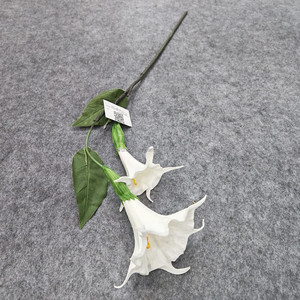 Flor Artificial de Tallo Único con 2 Cabezas, Datura <span class=keywords><strong>Stramonium</strong></span>, 60CM, Blanca, para Decoración de Tiendas, Hogares y Ventanas - Product Image 5