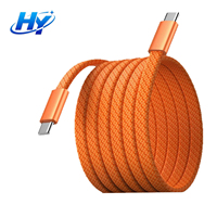 Cable de Carga Rápida y Transferencia de Datos USB C a C de 3A y 60W, con Trenzado de Nailon, para iPhone, Samsung, Android e iOS