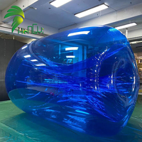 Jouet gonflable transparent bleu personnalisé Hongyi Toy, tube gonflable