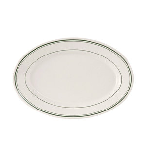 Plato Ovalado de Porcelana Estilo Americano Tuxton Green Line Premium al por Mayor, con Acabado Bajo Esmalte, para Servir Carne en Restaurantes Occidentales - Product Image 5