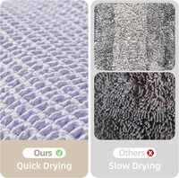 CF Lavande Boho Gaufre Tapis De Bain Super Absorbant Antidérapant Tapis De Bain pour Salle De Bains Sol Lavable En Machine Tapis De Bain avec Gland