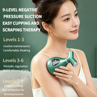 Outil Gua Sha infrarouge de physiothérapie, masseur corporel multifonction automatique, modèle à ventouses électriques alimenté par USB avec batterie au lithium