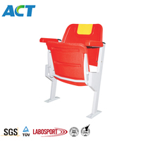 Chaises pliantes en plastique personnalisées avec ou sans accoudoirs, sièges de stade en plastique relevables
