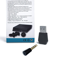 Adaptateur USB vers Dongle PS4, récepteur adaptateur audio USB pour mini microphone sans fil pour PlayStation PS4 et prise en charge A2DP HFP HSP