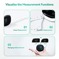 Règle de mesure de la circonférence, ruban à mesurer intelligent pour le corps, crochet de verrouillage, deux rubans à mesurer avec application