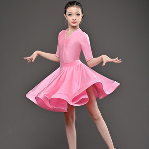 <span class=keywords><strong>Jazz</strong></span> <span class=keywords><strong>moderne</strong></span> professionnel et robes de danse de salon latines pour enfants Costume de scène en polyester pour les festivals et les performances - Product Image 4