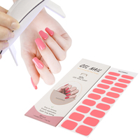 Autocollants de vernis à ongles en gel semi-durci UV personnalisés rouges, fournisseur d'usine Huizi
