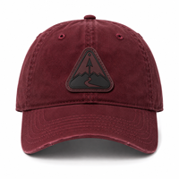 Gorra de béisbol táctica de lujo OEM de fábrica directa, de lona desgastada transpirable, con parche de PVC tonal personalizado, para uso urbano, común y privado