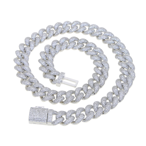 15Mm Chiều Rộng Đầy Đủ Paved Cubic Zirconia CZ Iced out Bling Người Đàn Ông Cậu Bé Hip Hop Cuba Liên Kết Chuỗi Vòng Cổ <span class=keywords><strong>Rose</strong></span> <span class=keywords><strong>Gold</strong></span> Món Quà Cưới - Product Image 3