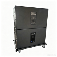 Système audio professionnel avec caisson de basses actif puissant 9007-AS Dual 21 pouces, haut-parleur audio 2x21 pouces
