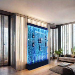 אולם אירועים במסעדה כולל LED מים עם מסך קיר מחיצה מתנועע ומחלקת חדרים - Product Image 4