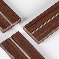 Support de présentation de bureau écologique et portable en forme de T avec base en bois, en acrylique moderne double face, pour menu, marque Xingdian, découpe à la presse