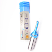 Fraise droite Lamboss pour défonceuse, fraise à découper le carton et le contreplaqué, bleue, pour machine CNC et tour