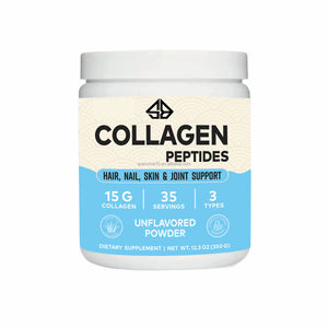 Collagène en peptides OEM pour adultes, extrait végétal protéiné pour la santé des cheveux, de la peau, des ongles et des articulations, 350g en poudre pour adultes - Product Image 2