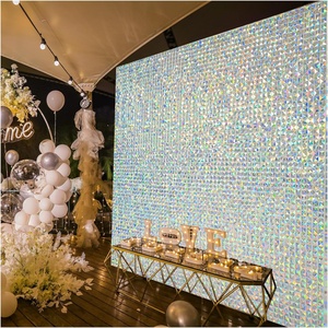 Kls nhà máy trang trí 4D 3D <span class=keywords><strong>sequin</strong></span> <span class=keywords><strong>Backdrop</strong></span> Panels Shiny ánh sáng lung linh tường quảng cáo <span class=keywords><strong>Backdrop</strong></span> cho Giáng sinh tổ chức sự kiện Đảng trang trí - Product Image 5