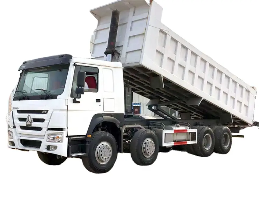 Xe Tải Xe Tải Trung Quốc 371hp Howo 8X4 Tipper Xe Tải Tự Đổ Đã Qua Sử Dụng