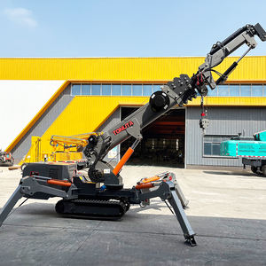 รถเครนบังคับวิทยุแบบสไปเดอร์ ดีเซลและไฟฟ้า รถเครนตีนตะขาบแบบสไปเดอร์ CE รถเครนสไปเดอร์พร้อมแขนไฮดรอลิกแบบ Fly Jib - Product Image 1