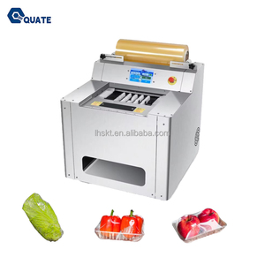 Machine d'emballage sous film étirable pour barquettes, fruits, poivrons verts et pommes <span class=keywords><strong>de</strong></span> <span class=keywords><strong>terre</strong></span> - Product Image 1
