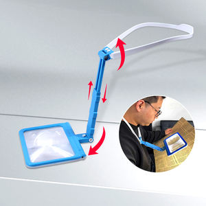 Lecteur <span class=keywords><strong>de</strong></span> journaux 48 LED Sources lumineuses tricolores Suspension au cou Portable <span class=keywords><strong>Table</strong></span> Loupe 3 en 1 - Product Image 3