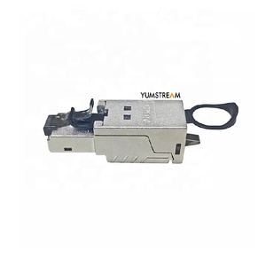 Ftp Type <strong>Plug</strong> <strong>Cat</strong> 6A Boot Shielded Network Cabling System Rj45 8P8C Cat6A Toolless Connectors Modular <strong>Plug</strong> - Product Image 1