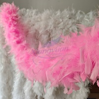 Boa en plumes de dinde teintes épaisses de 120g, blanc, pour spectacle, danse, déguisement de burlesque, décoration