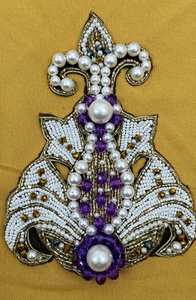 ผ้ากำมะหยี่ปักเลื่อมสำหรับชุดแต่งงานงานปักลูกปัดผ้าสำหรับชุดแต่งงาน - Product Image 6