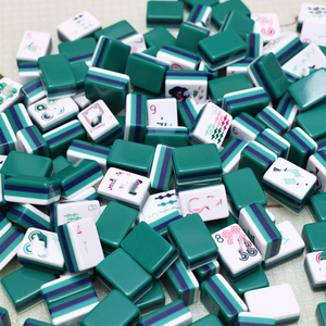 Mahjong américain <span class=keywords><strong>en</strong></span> acrylique vert clair <span class=keywords><strong>de</strong></span> style moderne, modèle Vancor 173, <span class=keywords><strong>4</strong></span> joueurs, personnalisé, superposé, vente chaude - Product Image 6